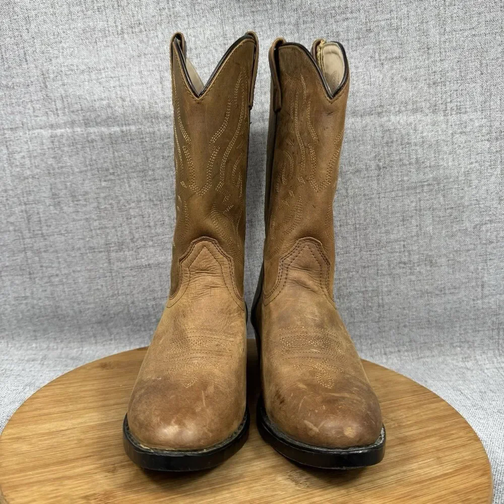Smoky Mountain Cowboy Boots Size 4 D Leather Western
